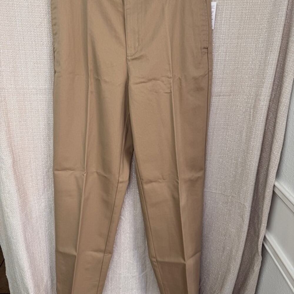 Lands End NWOT Boy's Khaki Chino Pants Size 20 w/ 32" inseam